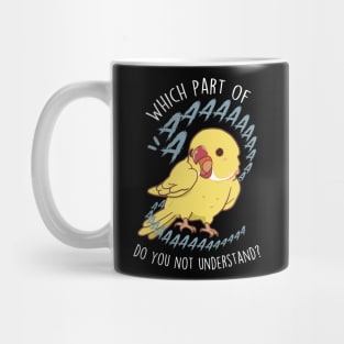 Lutino Indian Ringneck Parrot Aaaa Mug